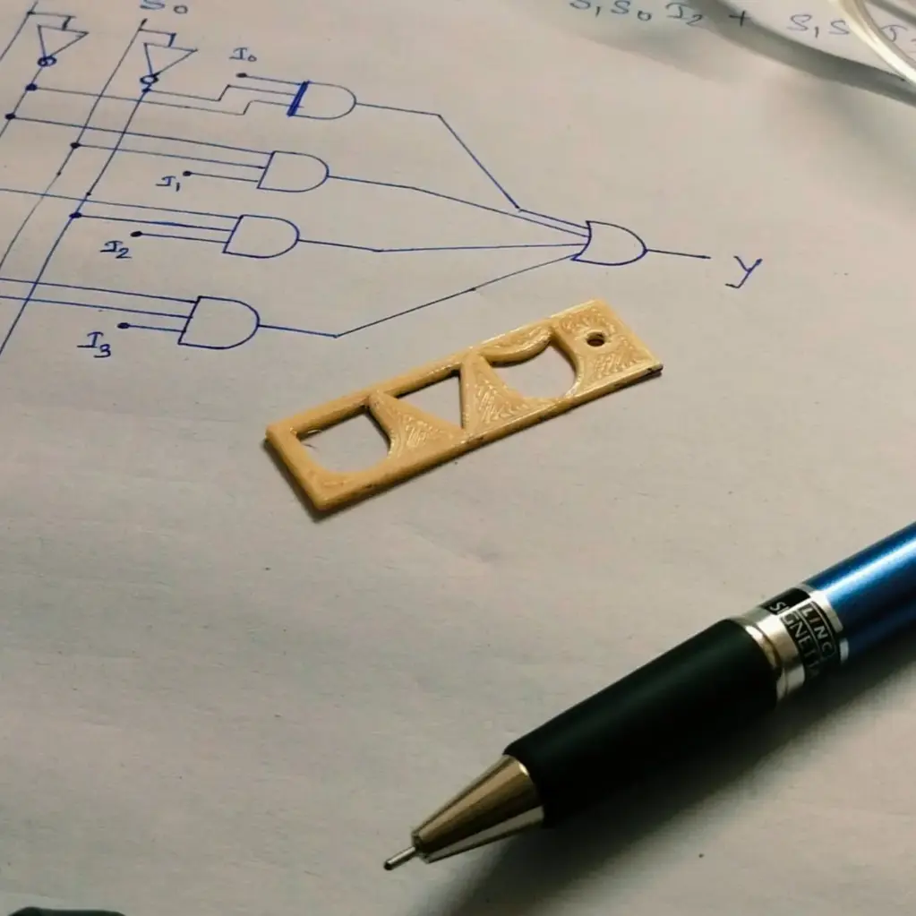 Logic gate stencil