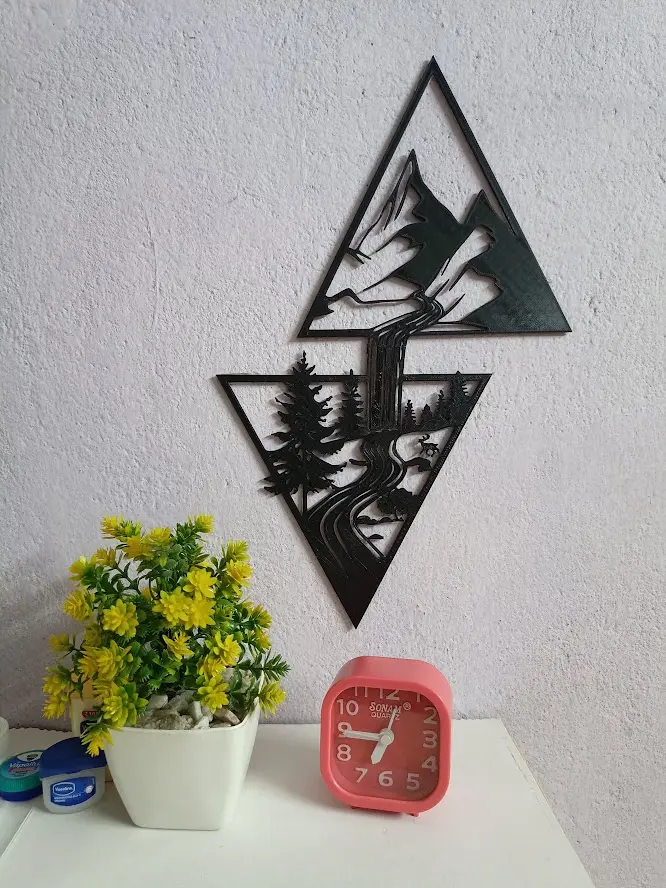 Mountain & Forest 3D Wall Art