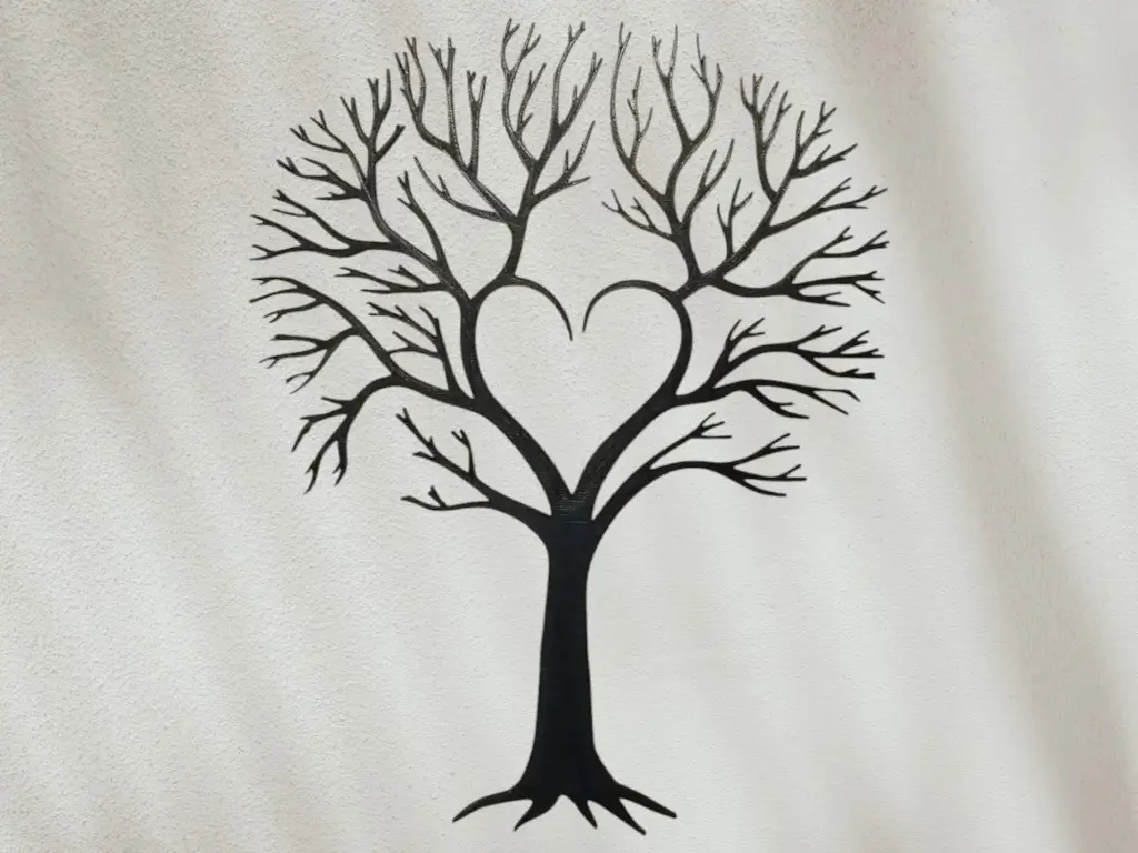 Celebrate Connection and Growth with This Elegant "Tree of Love" Wall Art