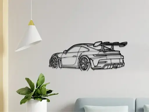 Porsche 911 GT3 RS Wall Art (3D Printed)